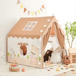 dhruvayfab Delux Brown Play Tent For 3-10 Year Boy And Girls-picture-28