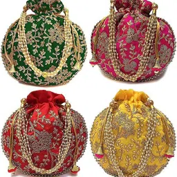 daily deals Women Multicolor Potli-picture-16