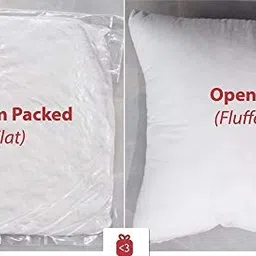 ROYAL TREND New Microfibre Shell Diwan Set of 5 Cushion (16x16-inch) and 2 Bolsters (16x32-inch) Set for Bedding/Sofa (White) image 3