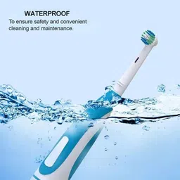 generic OMTRI Rechargeable Toothbrush for Adults - Smart Brush with 5 Cleaning Modes & Smart Auto Shut-Off - Waterproof Electronic Toothbrush with 2 Electric Heads, 500mAh Long-Lasting Battery (Multicolour) image 5