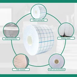 jomed Non Woven Adhesive Dressing without pad size : 10cmx10mtr (1 roll) Interactive dressings Medical Dressing image 5