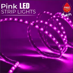 tawny 216 LEDs 3 m Pink Steady Strip Rice Lights image 2