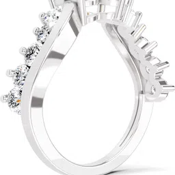 Sparkles Lab Grown Diamond 14kt White Gold ring image 3