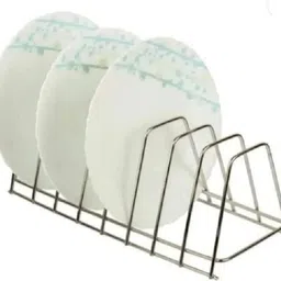 shrikhatushyam Plate Kitchen Rack Kitchen Plate Rack Steel Thali Rack,Dish Rack,Plate Stand,Dish Stand Lid Utensil Steel-picture-11