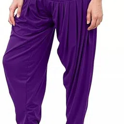 queenscode Viscose Rayon Solid Patiala image 1