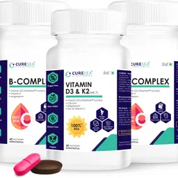 Vegan Vitamin B Complex 100% RDA and Vitamin D3 (Lichen) & K2 (MK-7) Combo Pack-image-45