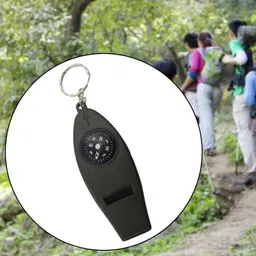 wild bhalu Whistle Compass, Temperature and Multifunctional Whistle Pealess Whistle image 3