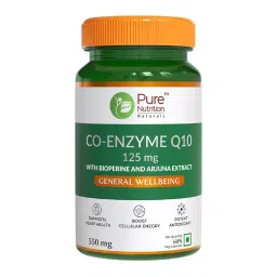 Pure Nutrition Bio Coenzyme Q10 125 Mg, Coq10 Supplement With Bioperine & Arjuna Extract For Heart Health, Brain Function, Powerful Antioxidant, Boost Cellular Energy - 60 Veg Capsules-image-23