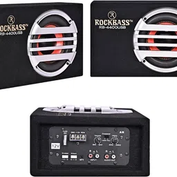 rockbass RB-4400USB UNDER SEAT CAR BASS TUBE 8 INCH Plug and Play (Built-In Amplifier) Subwoofer image 4