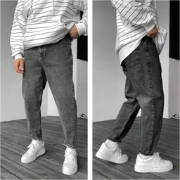 razaa fashion Men Straight Fit Mid Rise Grey Jeans-picture-38