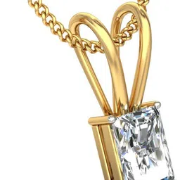 avsar BIS Hallmark AVP652YB 14kt Cubic Zirconia Yellow Gold Pendant image 3