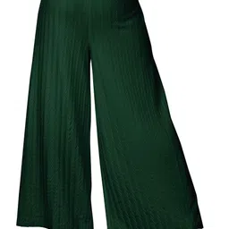 vspcreation Pack of 2 Women Regular Fit Dark Blue, Dark Green Lycra Blend Trousers image 4