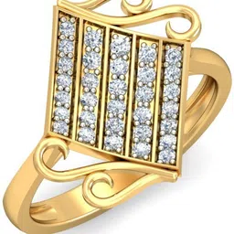 avsar AVR884YB 14kt Cubic Zirconia Yellow Gold ring-picture-14
