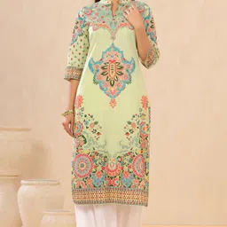 juniper Women Printed Pure Cotton Straight Kurta-picture-23