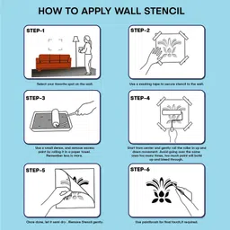 arandnj Painting Wall Stencils (Size:- 16X24 Inch), Ribbon Lattice DIY Reusable Design Pattern Style-40469 Modern Wall Arts Stencil image 5