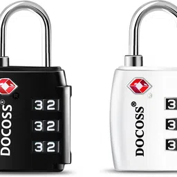Set Of 2-202 ABS TSA Lock for Luggage,Number LockS for Bag Luggage Locks Combination Lock-image-4