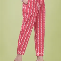 mirchi fashion Women Pure Cotton Kurta Pant Dupatta Set image 5