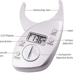 Vidisa Digital Skin fold Caliper Body Fat Measure Kit Body Fat Analyzer image 2