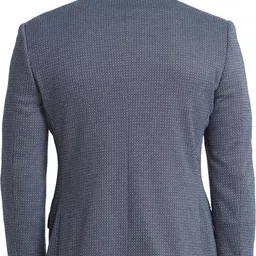 park avenue Men Checkered Bandhgala Formal Blazer image 4