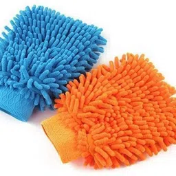 Car, Kitchen, Bike, cleaning GLOVE MITT (SET OF 02) Good Microfiber Cloth inside so smooth Wet and Dry Glove Set, your hand will be safe inside, put ur hand in & use it as duster for remove all the dust Wet and Dry Glove Set-image-23