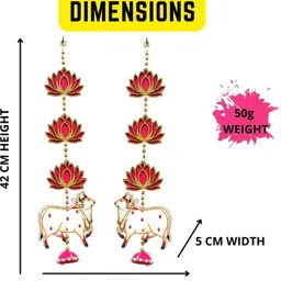 ud hub Hand made home door cow set 1 Pair Hanging Cow image 2