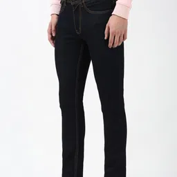 peter england Men Regular Mid Rise Blue Jeans image 3