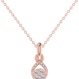 avsar Avsar BIS Hallmark AVP1165PB 14kt Cubic Zirconia Rose Gold Pendant-picture-20