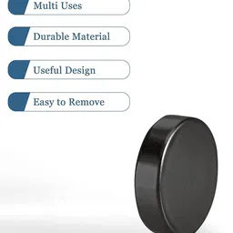 prescent Round 12mm x 3mm sized Magnets Fridge Magnet, Multipurpose Office Magnets, Magnetic Paper Holder Pack of 50 image 3