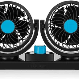 selifaur Mitchell 12V DC Electric Car Fan for Dashboad 360 Degree Rotatable Dual Head Car Auto Cooling Air Fan Use Car, Home, Shop and Office Car Interior Fan-picture-27