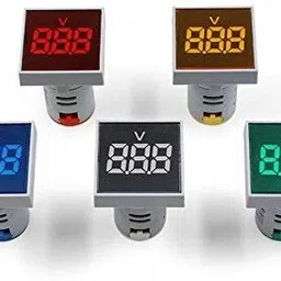 robin teper Volt Metar 0502 Digital,Voltmeter Lights Tester Measuring Range 60-500V AC, 31 mm Square (Yellow) Digital Voltage Tester image 4