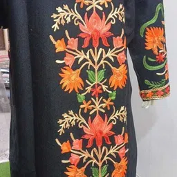 ak pahadi Wool blend Embroidered Coat For Women image 2