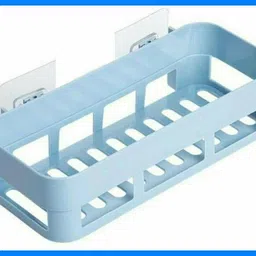 shrey Self Adhesive Wall Hanging BATHROOM floating Shelf (pack of 2) 1.668 Plastic Wall Shelf-picture-14