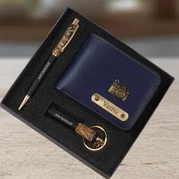 mizi craft Men Casual, Formal, Travel, Trendy, Evening/Party Blue Artificial Leather Wallet-picture-10