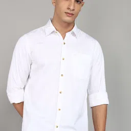 wrogn Men Slim Fit Solid Casual Shirt-picture-33