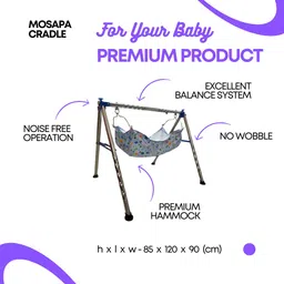 mosapa baby Foldable Swing/parna/jhula/totthil/Cradle/Ghodiyu/Crib/Bassinet image 2