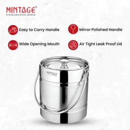 mintage Stainless Steel Milk Container - 5 L image 5
