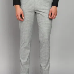 killer Men Slim Fit Grey Cotton Blend Trousers-picture-40