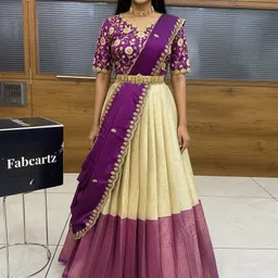 sonu creation Self Design Semi Stitched Lehenga Choli-picture-33