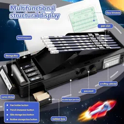 mira farmcraft Space Astronaut Theme Space Astronaut Theme Art Plastic Pencil Box image 5