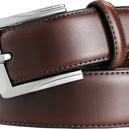 roadster Men Formal, Casual, Party, Evening Brown Artificial Leather, Texas Leatherite Belt image 2