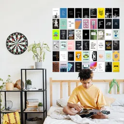 crackpunk Motivational Inspirational Wall Collage Kit Posters Glue Dots Included PostCard image 2