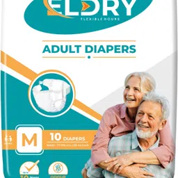 eldry Adult Diaper Tape Style Waist Size (28-42 inches | 71-105 cm) Adult Diapers - M image 1
