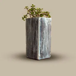 soulspiti Tall Tower Wooden Desk Planter image 3