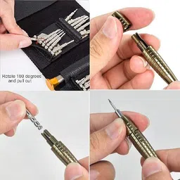 ugam store 25 in 1 Repair Kit, Screwdriver Set with Case, With Mobile Opening Tool Standard Screwdriver Set image 4