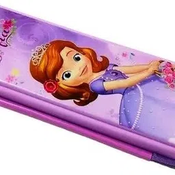 jellify Sofia Pencil Box Zipper with Inbuilt Pencil stand | Pencil Box for Girls Sofia Art Plastic Pencil Box image 3