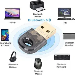 Tobo USB Bluetooth 5.0 Adapter Dongle for PC Laptop Desktop Stereo Music and Call Keyboard Laptop Bluetooth Headphones Headset Speakers Keyboard TD-851WA Bluetooth image 4