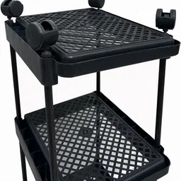 glowsilk 4-layer Jaali trolley Plastic Kitchen Trolley image 2