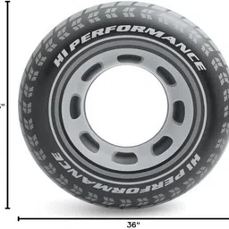 tiny tales Pool Tire Inflatable (IND *9635) Swimming Float Adult Water Play Inflatable Swimming Safety Tube image 5