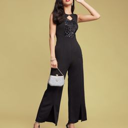 miss chase Embellished, Solid Women Jumpsuit-picture-14