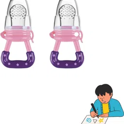 aapni dukan SST Sales Baby Food And Fruit Nibbler & Pacifier Teether BPA Free Nibbler TH350 Feeder-picture-15